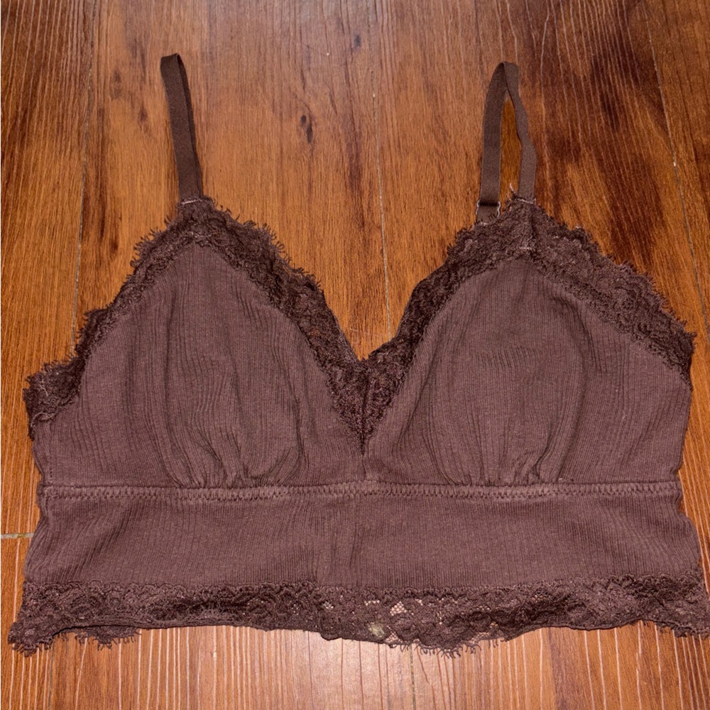 Aerie Chocolate Lace Bralette